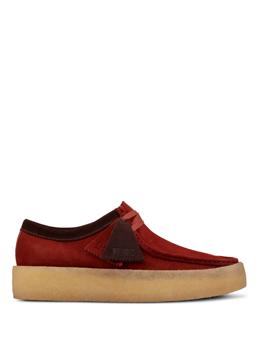 Clarks Originals Wallabee Cup "BURGUNDY NUBUCK" desert boots Red