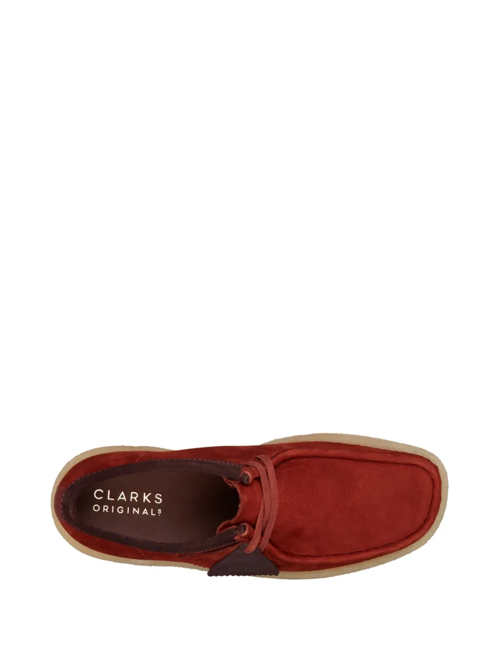 Clarks Originals Wallabee Cup "BURGUNDY NUBUCK" desert boots Red