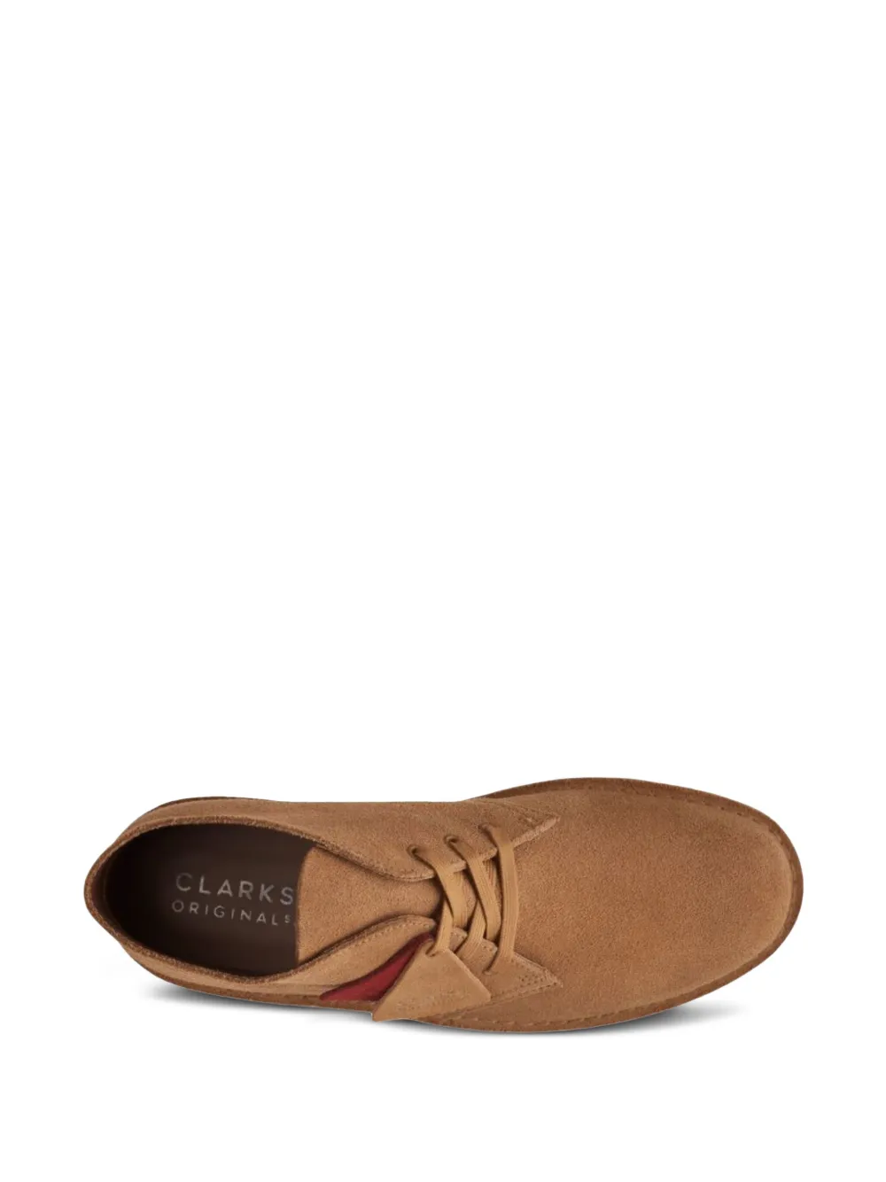 Clarks Originals "dark Sand Suede" Desert Boots In Brown