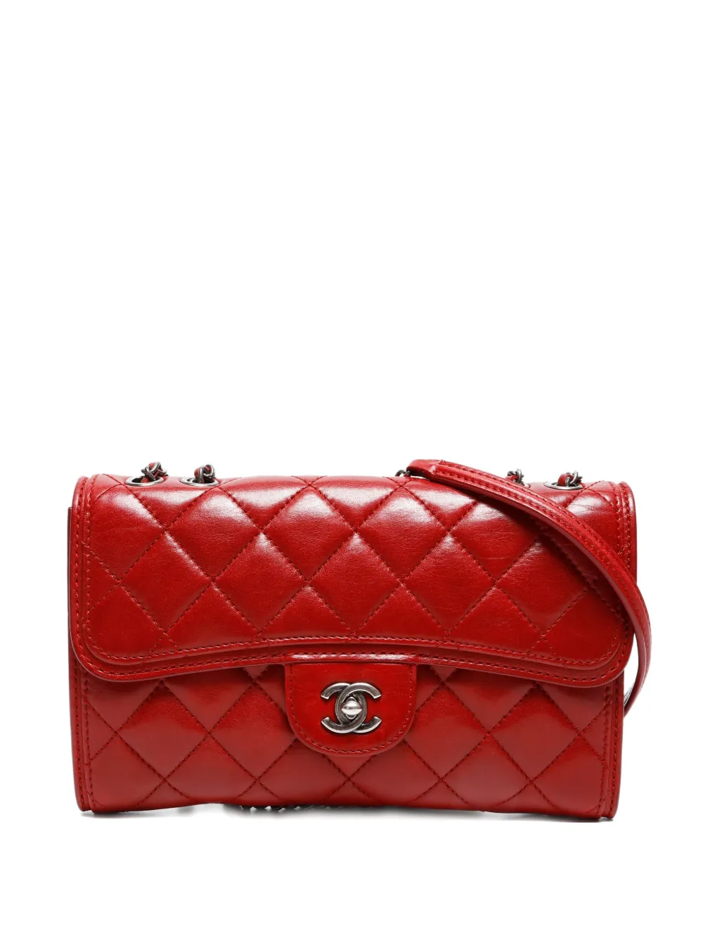 CHANEL Pre-Owned 2013-2014 Flap shoulder bag - レッド CHANEL Pre-Owned 2013-2014 Flap shoulder bag - レッド