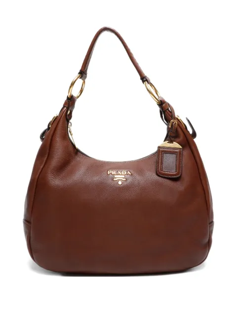 Prada Pre-Owned 2010-2020s logo-applique shoulder bag