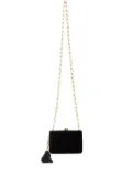CHANEL Pre-Owned 1994-1996 velvet CC-Mark shoulder bag - Black