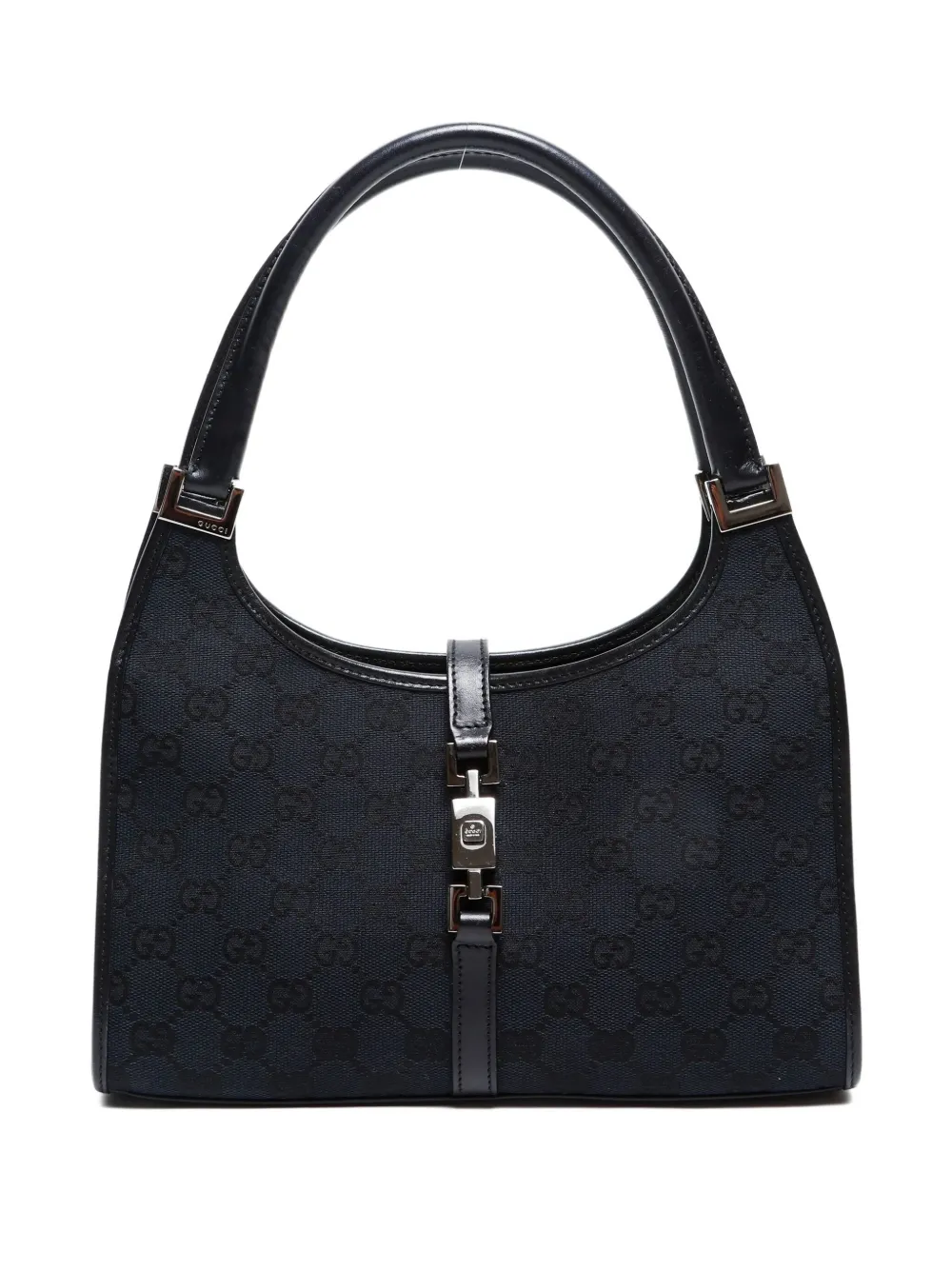 Gucci Pre-Owned 2000-2015 GGキャンバス ジャッキー ショルダーバッグ - ブラック Gucci Pre-Owned 2000-2015 GGキャンバス ジャッキー ショルダーバッグ - ブラック