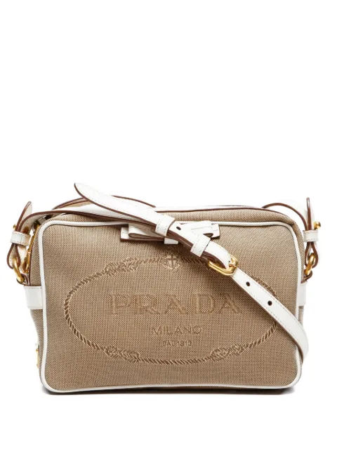 Prada Pre-Owned 2010s logo-jacquard shoulder bag