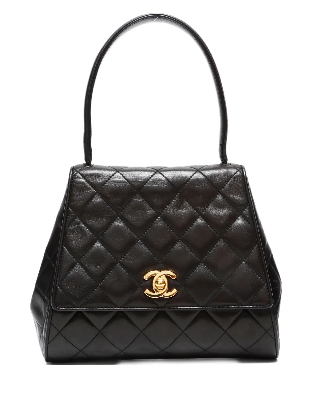 CHANEL Pre-Owned 1994-1996 フラップ ハンドバッグ - ブラック CHANEL Pre-Owned 1994-1996 フラップ ハンドバッグ - ブラック