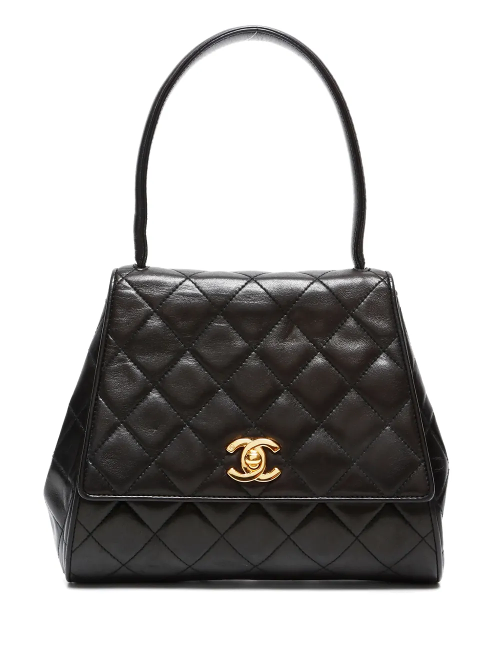 CHANEL Pre-Owned 1994-1996 フラップ ハンドバッグ - ブラック CHANEL Pre-Owned 1994-1996 フラップ ハンドバッグ - ブラック