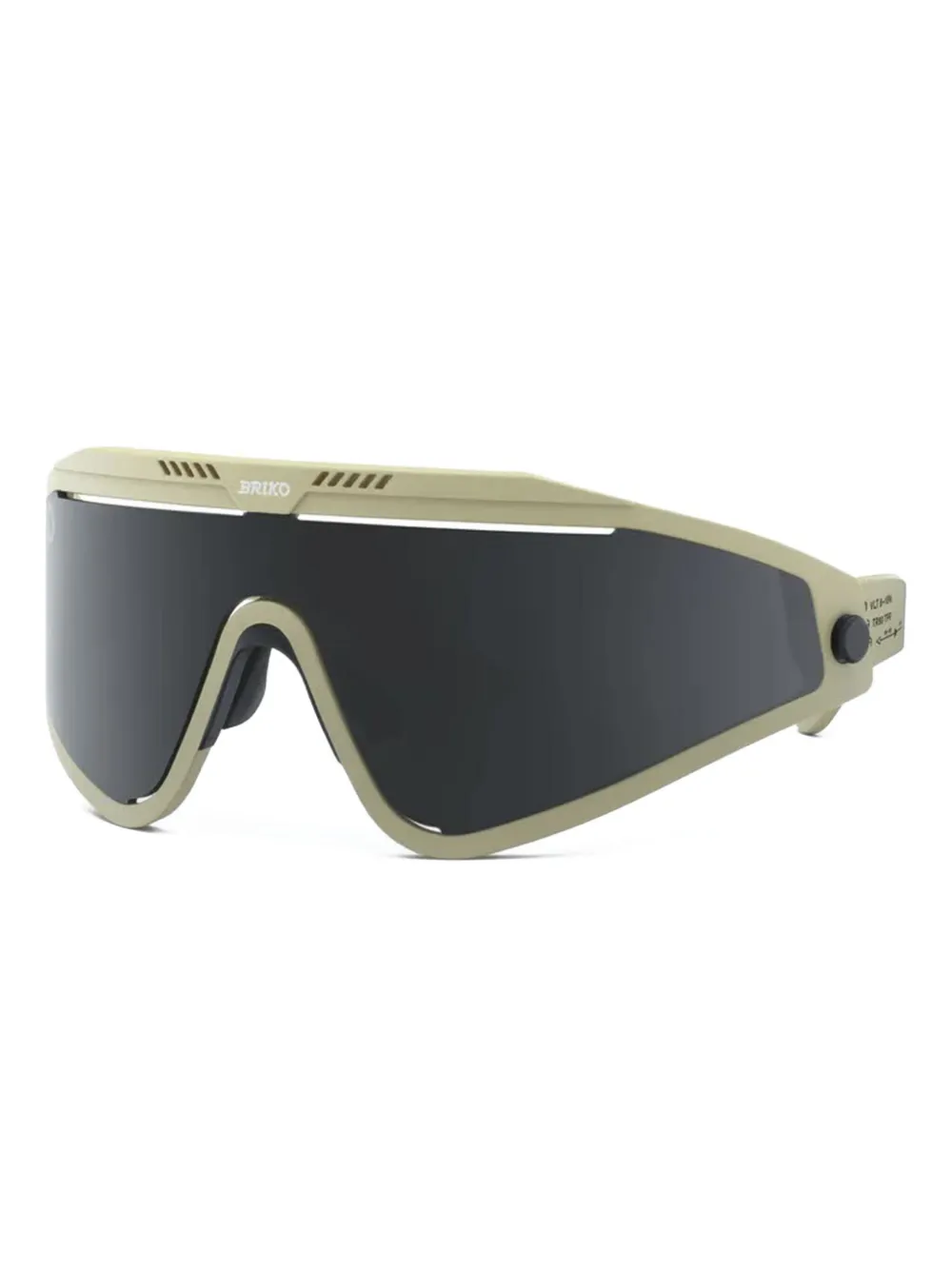 BRIKO Zonnebril met aerodynamisch schild Beige