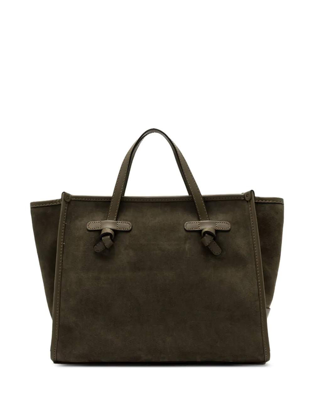 GIANNI CHIARINI Marcella geknoopte suède shopper - Groen