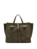 GIANNI CHIARINI Marcella knotted suede tote bag - Green