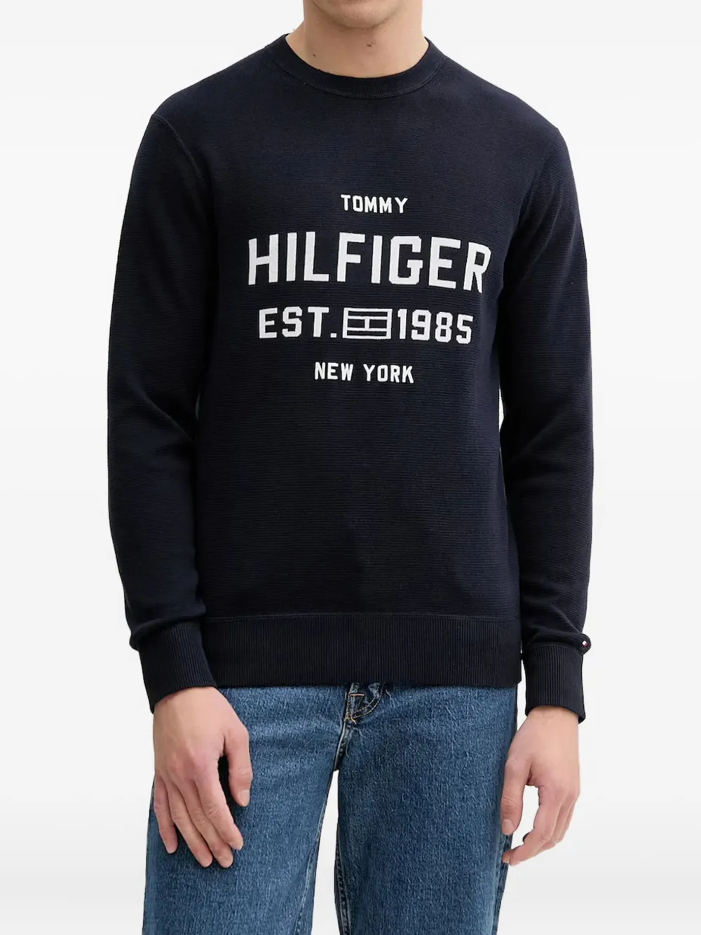 Tommy Hilfiger logo-print sweatshirt | Blue | Image 1