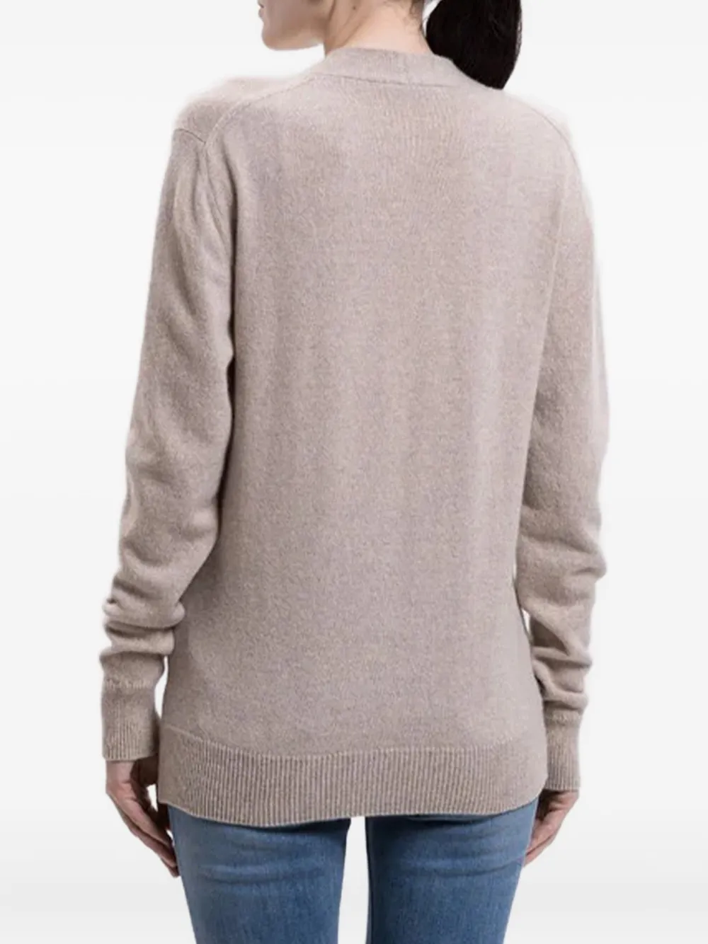 Balmain Button-detailed Patch-pocket Cardigan In White