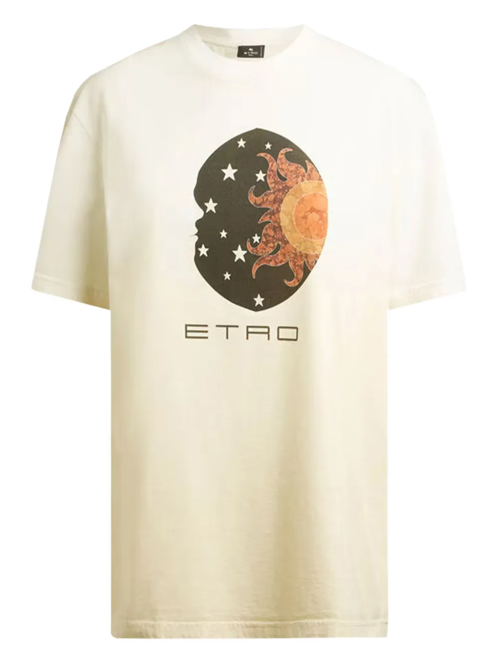 ETRO sun moon print T-shirt - ニュートラル ETRO sun moon print T-shirt - ニュートラル