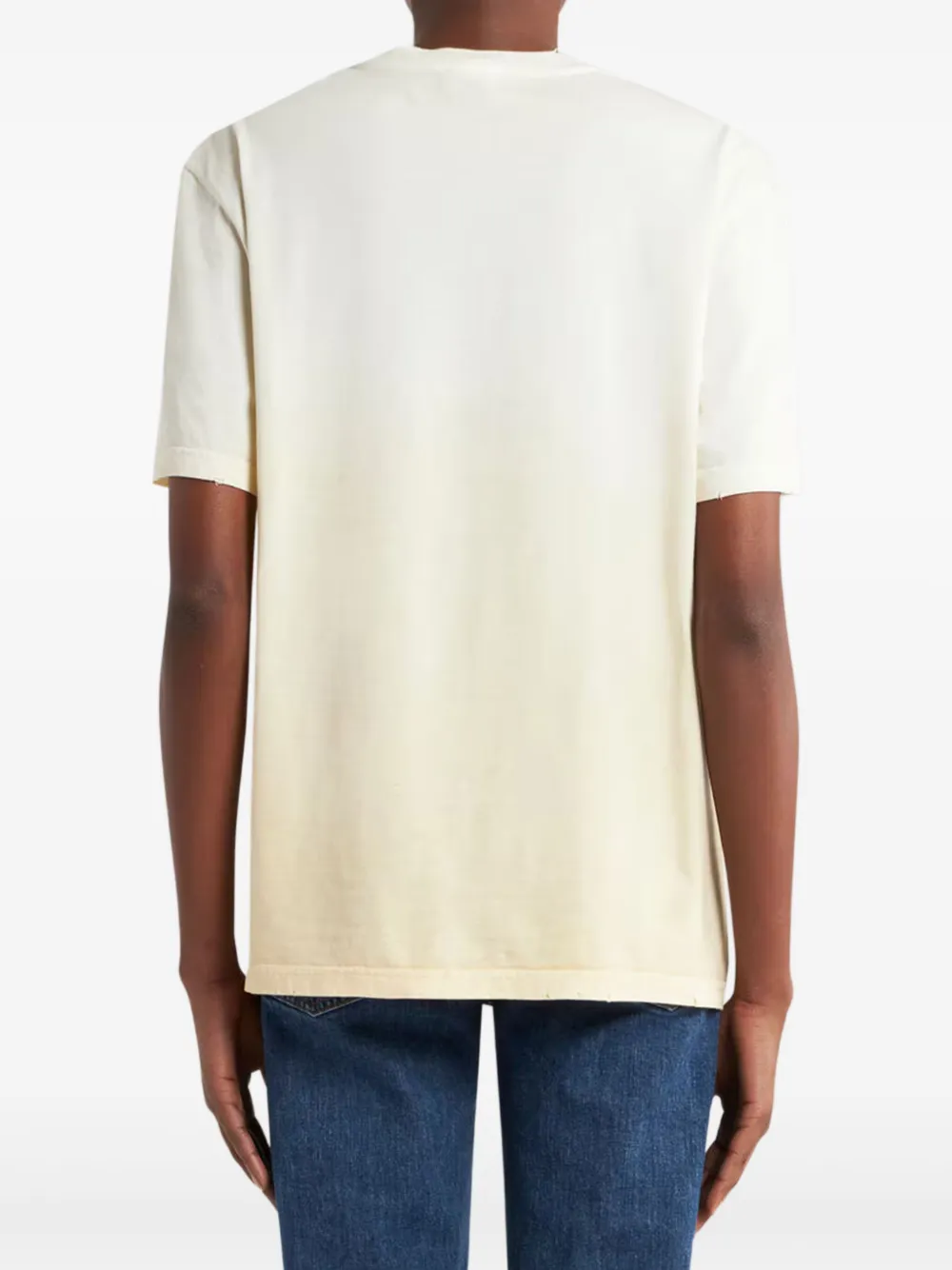 Etro Graphic Print Short Sleeve Crew Neck Top In Neutral