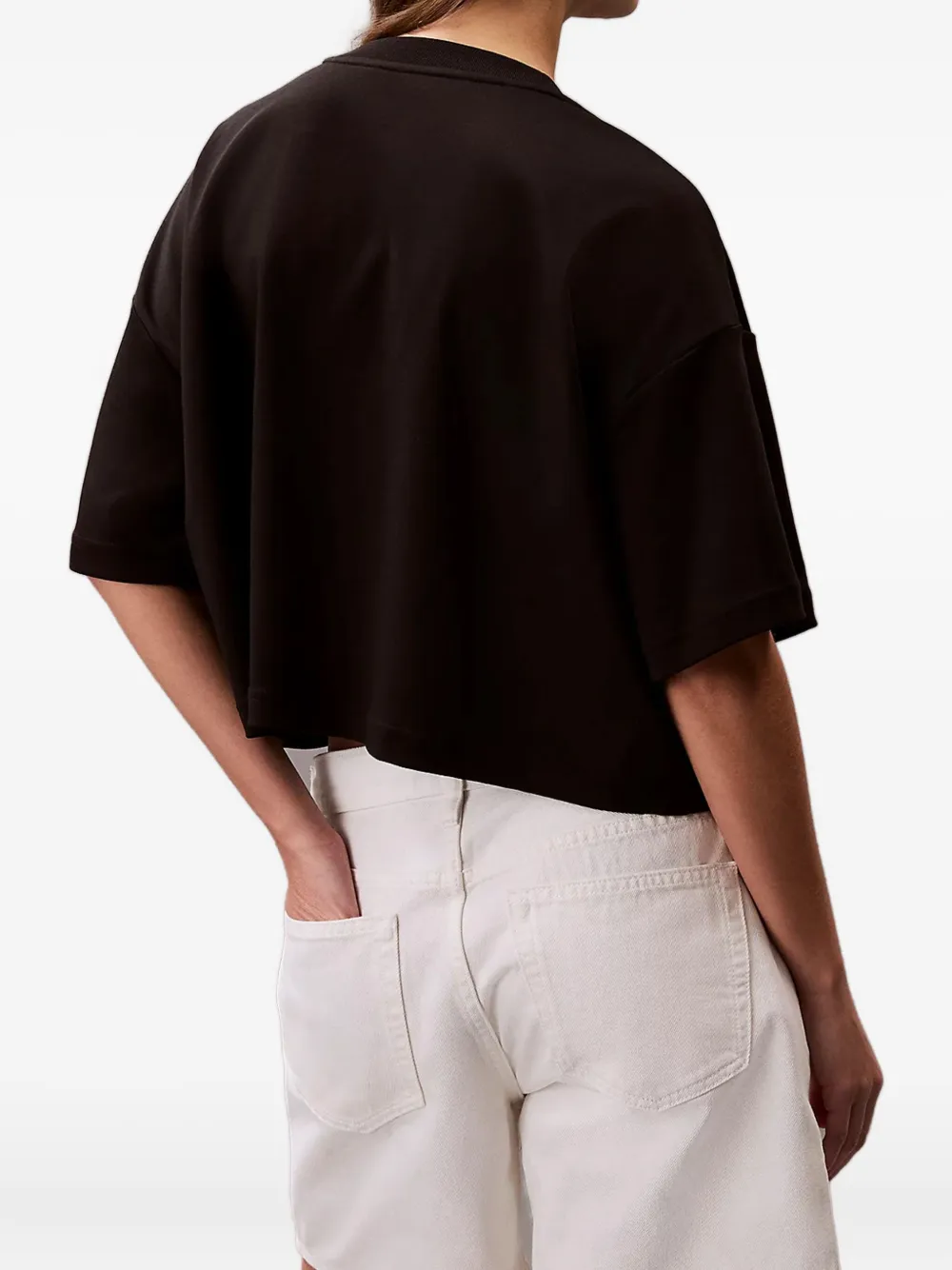 Calvin Klein logo-graphic t-shirt Zwart