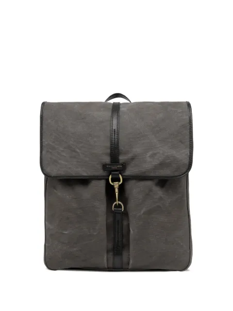 GIANNI CHIARINI sac à dos en toile à bords en cuir