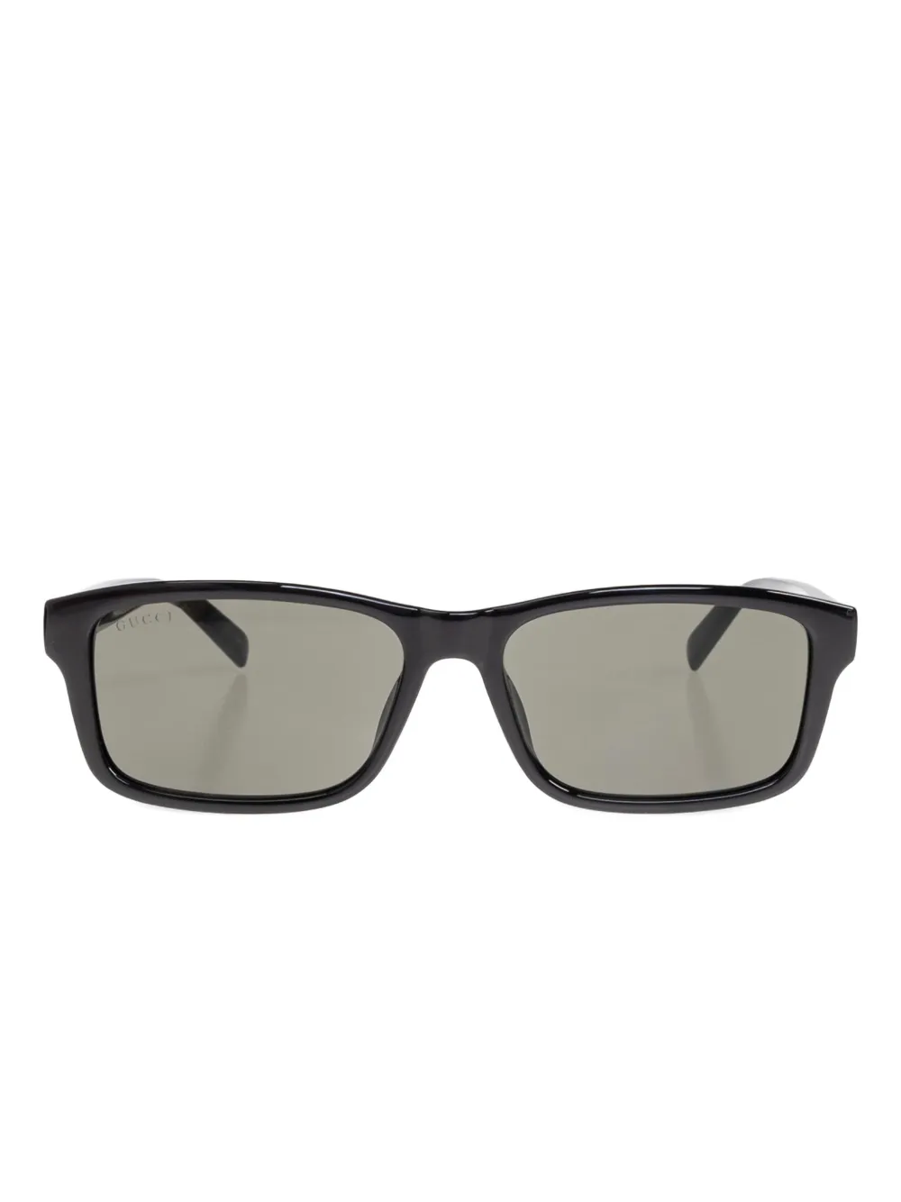 Gucci Eyewear Zonnebril met rechthoekig montuur Zwart