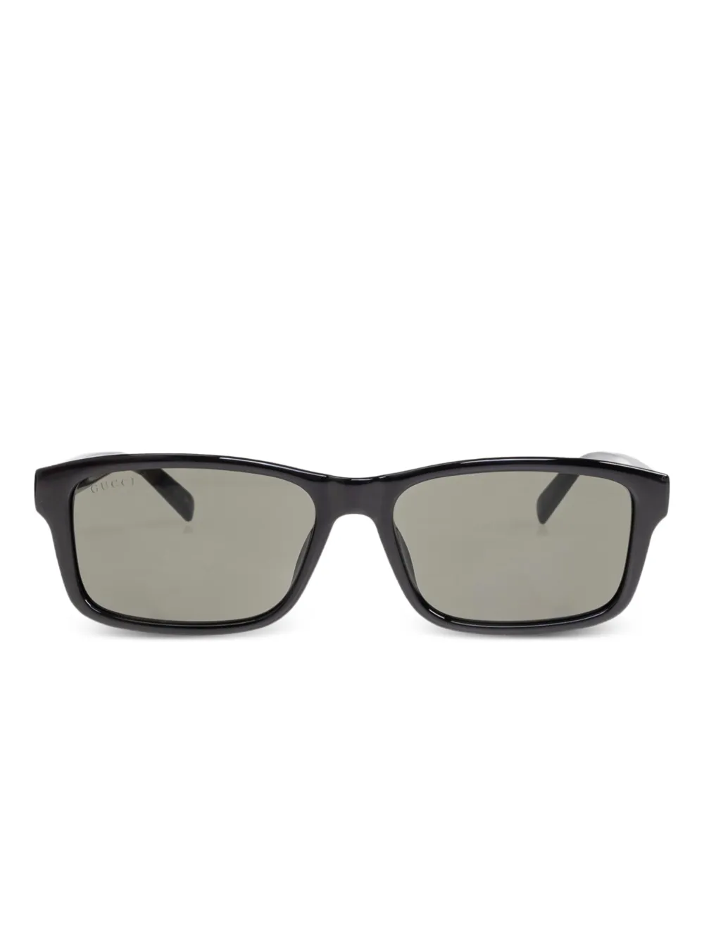 Gucci Eyewear Zonnebril met rechthoekig montuur Zwart