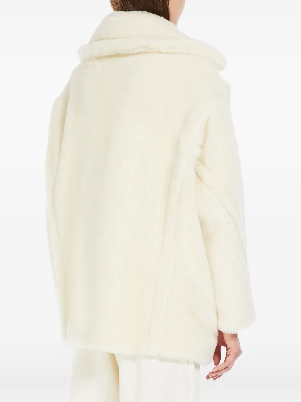 Max Mara Olga Oversized Alpaca And Wool Coat In Neutral