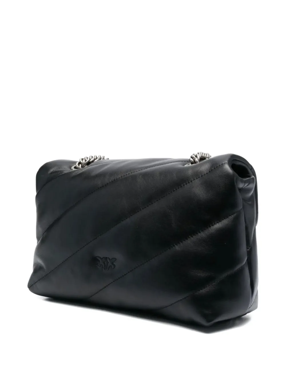 PINKO Love Classic quilted shoulder bag Zwart