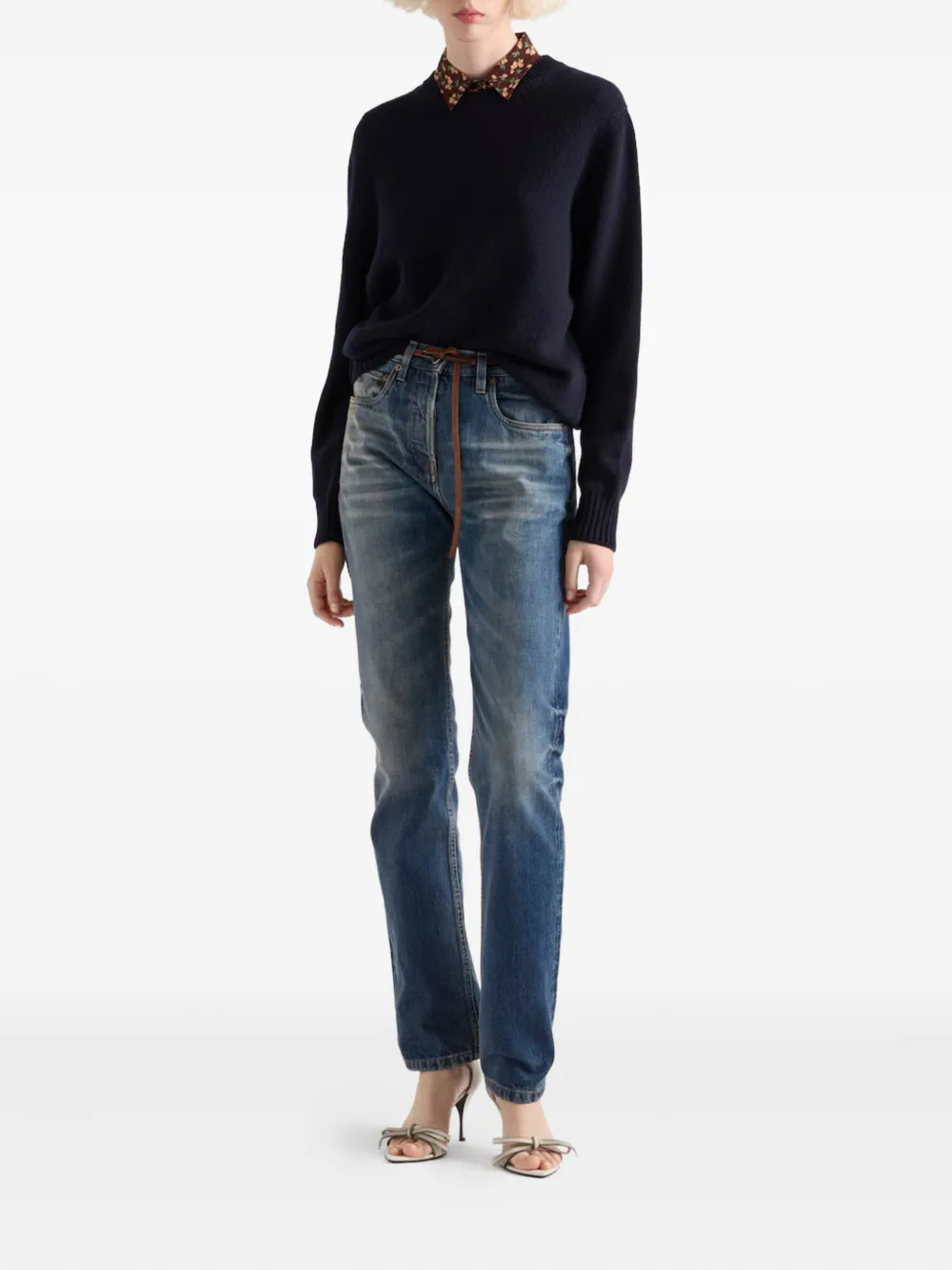 Prada crew-neck jumper Blauw