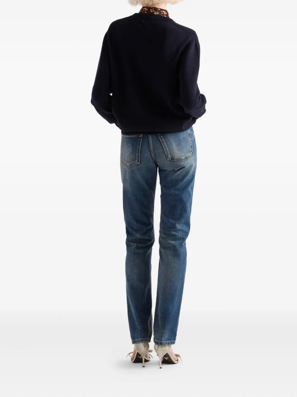 Prada crew-neck jumper Blauw