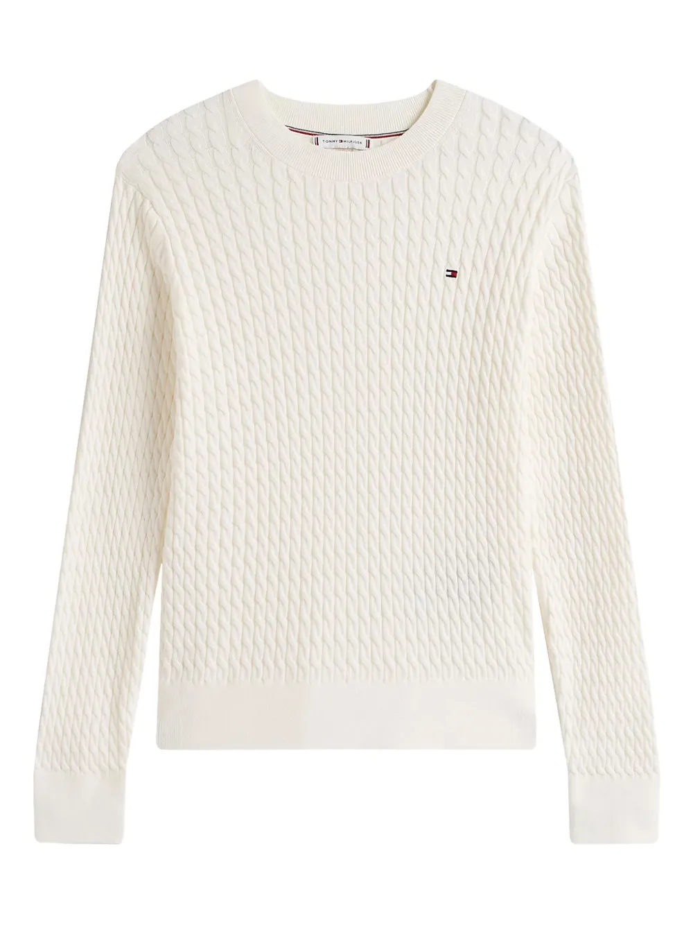 Tommy Hilfiger cable-knit pullover Wit