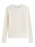Tommy Hilfiger cable-knit pullover - White