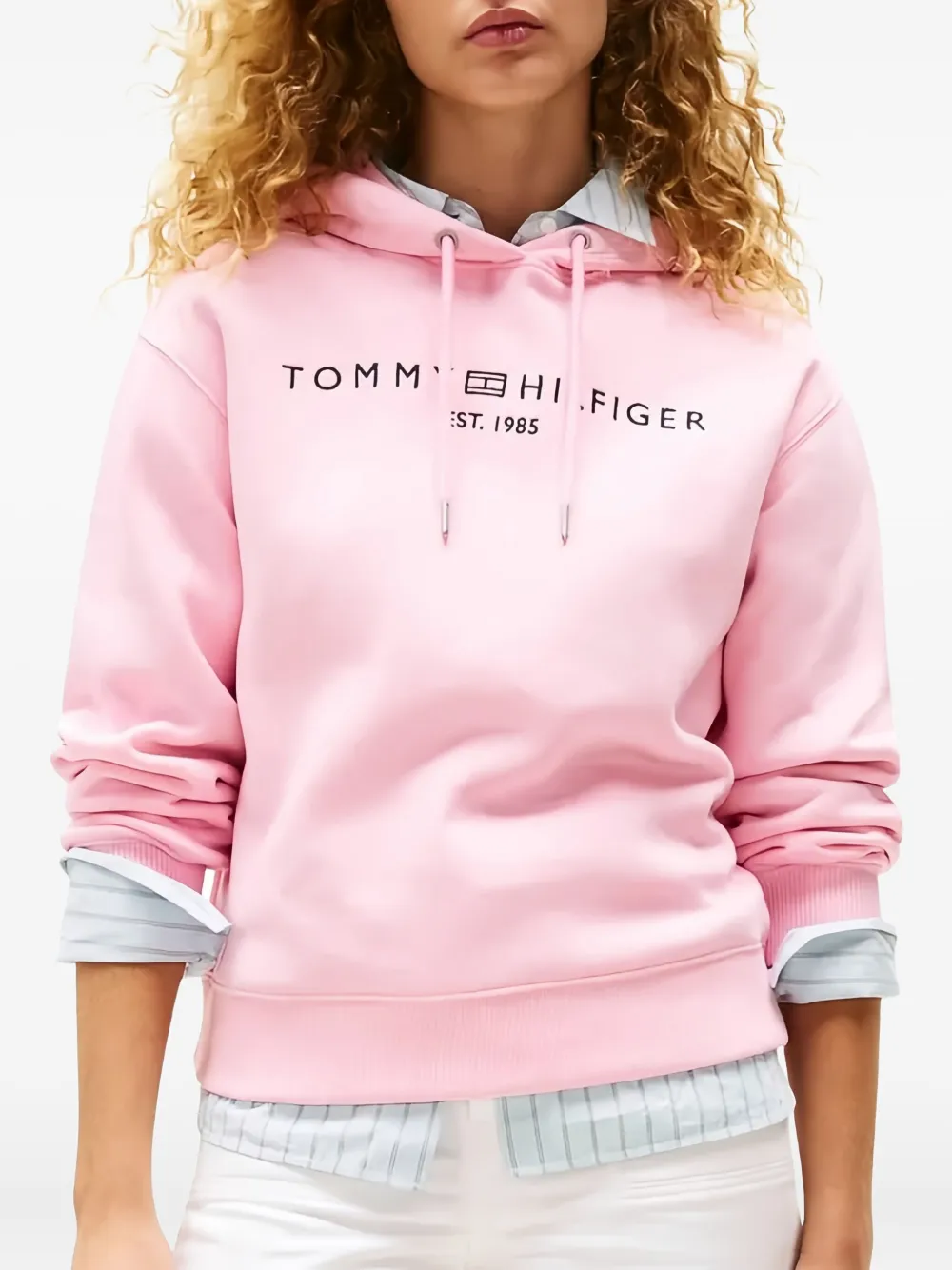Tommy Hilfiger logo-embroidered hoodie | Knitted Sweaters | Image 2