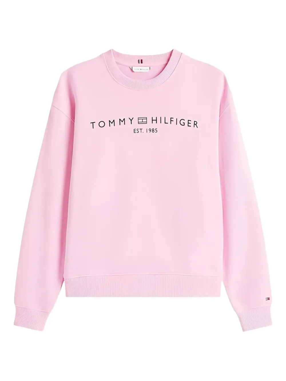 Tommy Hilfiger Logo-embroidered Sweatshirt In Pink