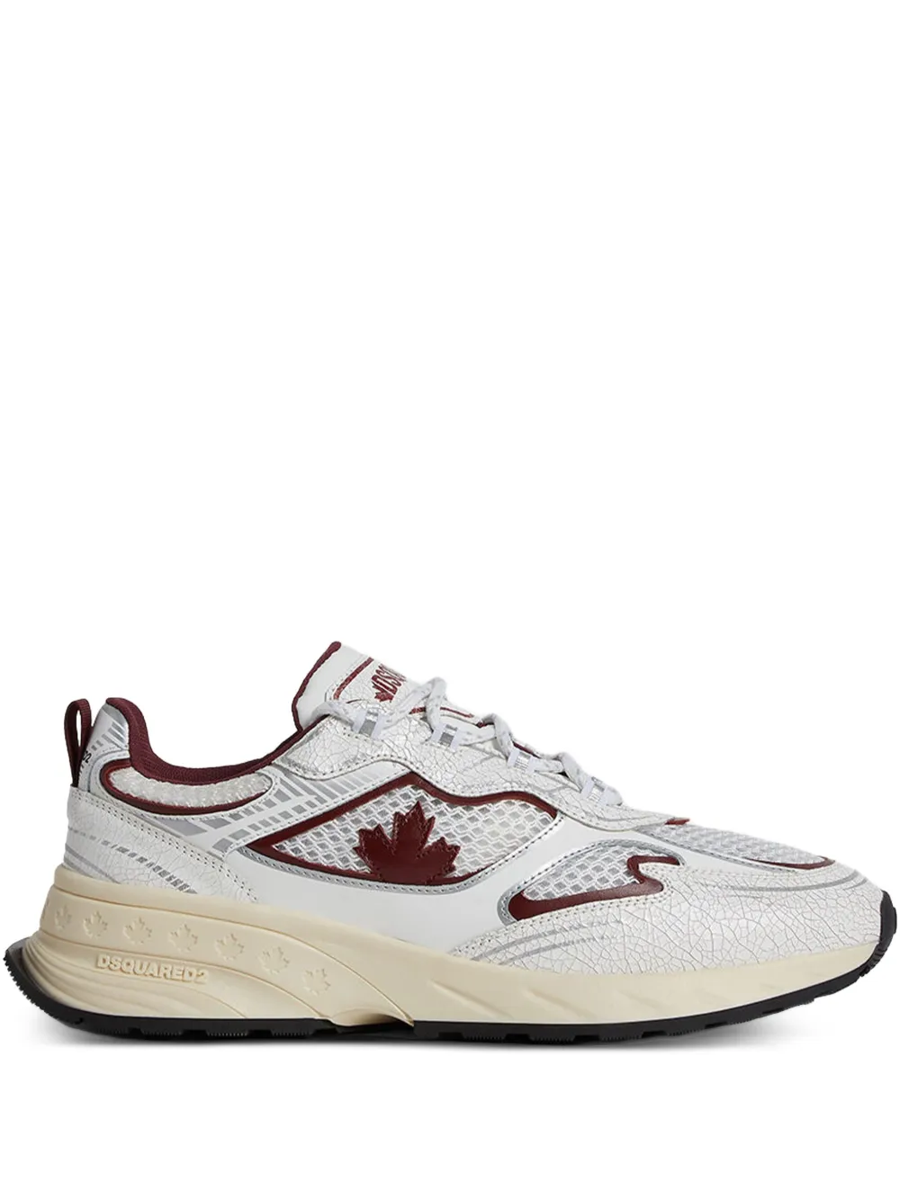DSQUARED2 Sprinter maple-leaf sneakers White