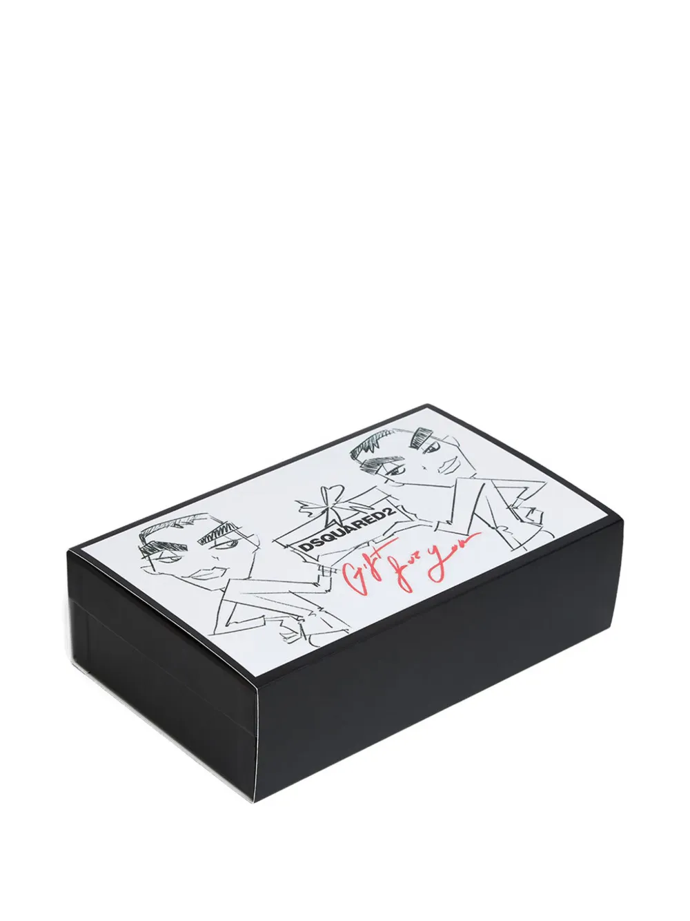 DSQUARED2 Pasjeshouder met logoprint Zwart