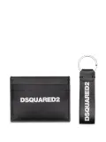DSQUARED2 logo-print card holder set - Black