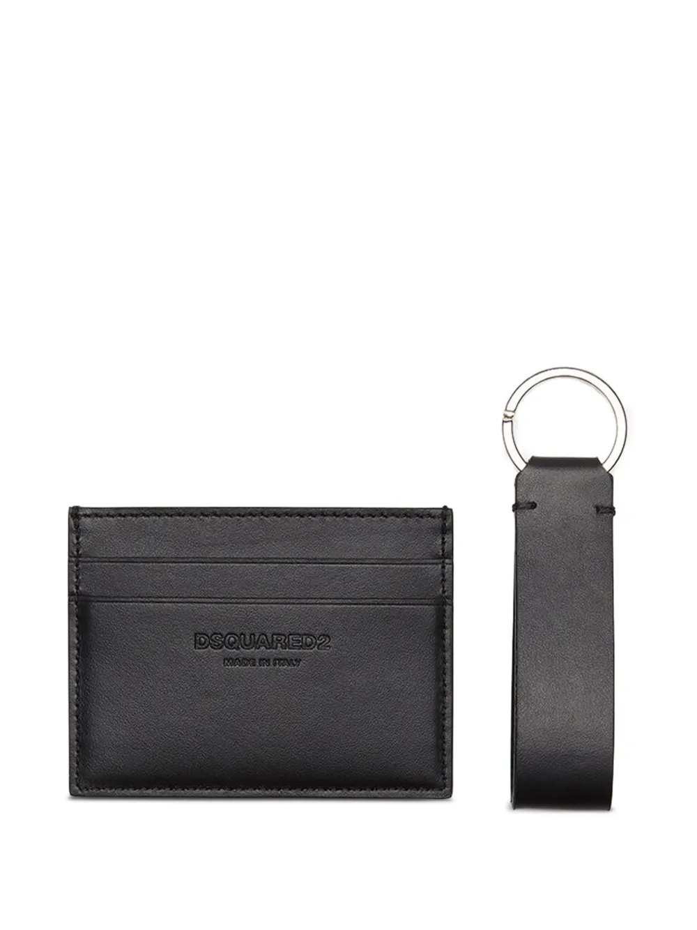DSQUARED2 Pasjeshouder met logoprint Zwart