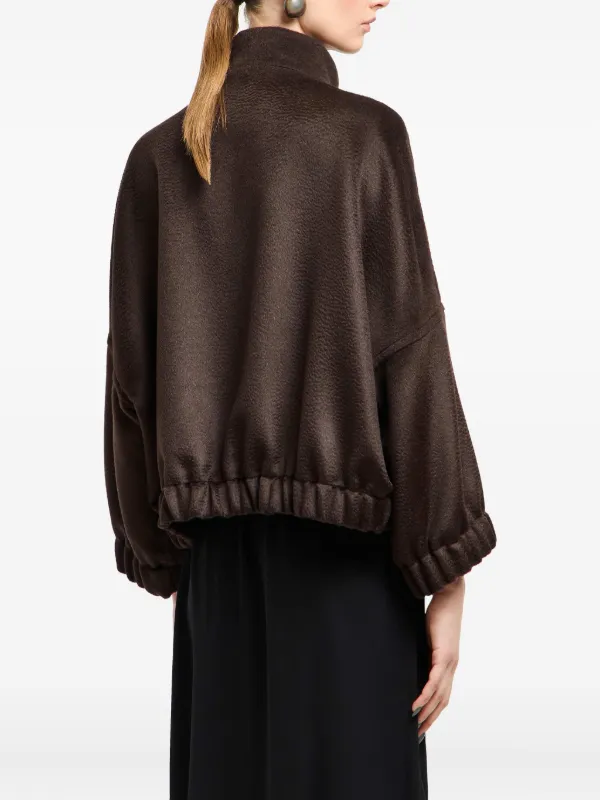 Giorgio Armani high-neck Jacket | Brown | FARFETCH