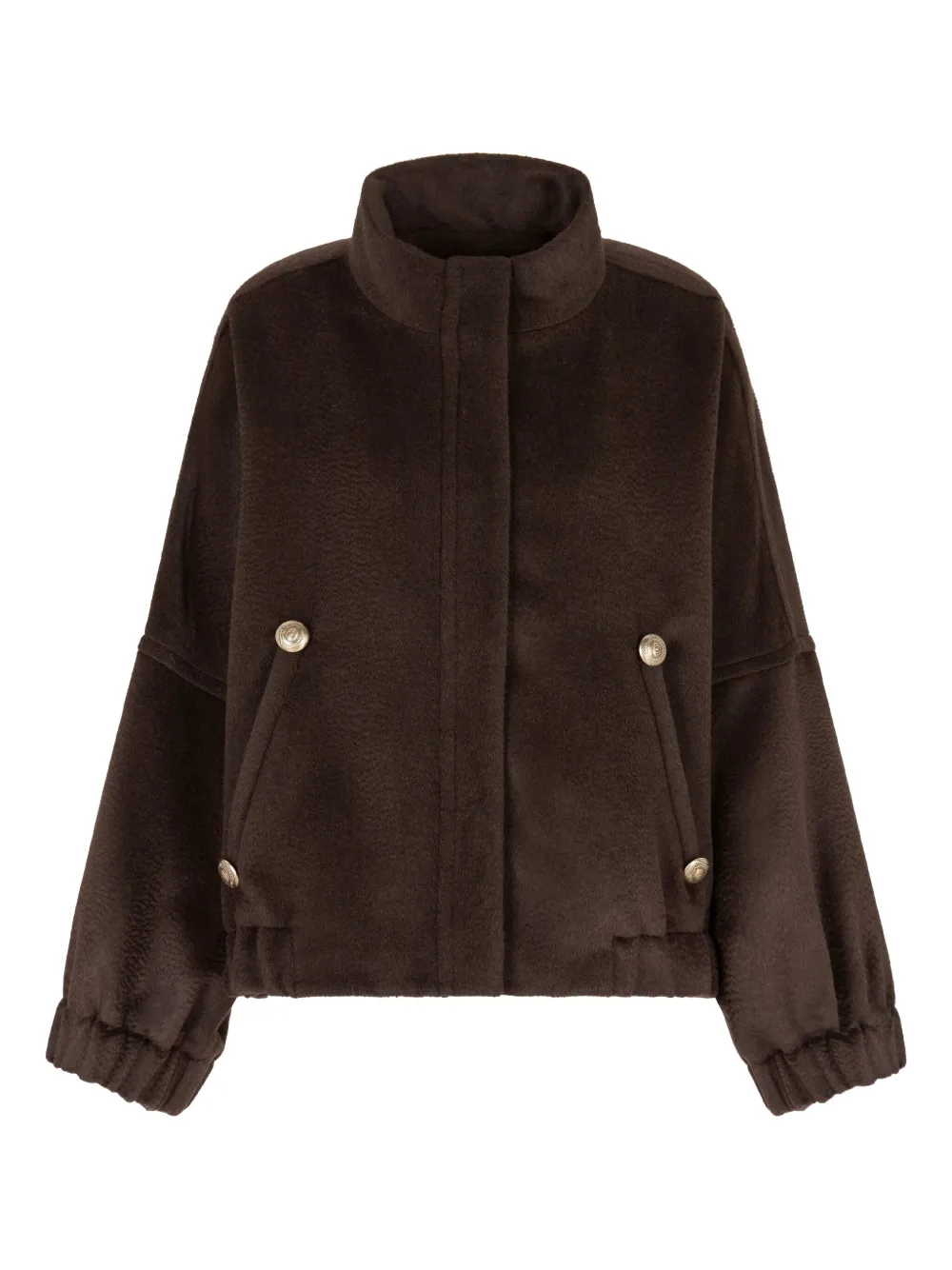 Giorgio Armani high-neck jacket Bruin