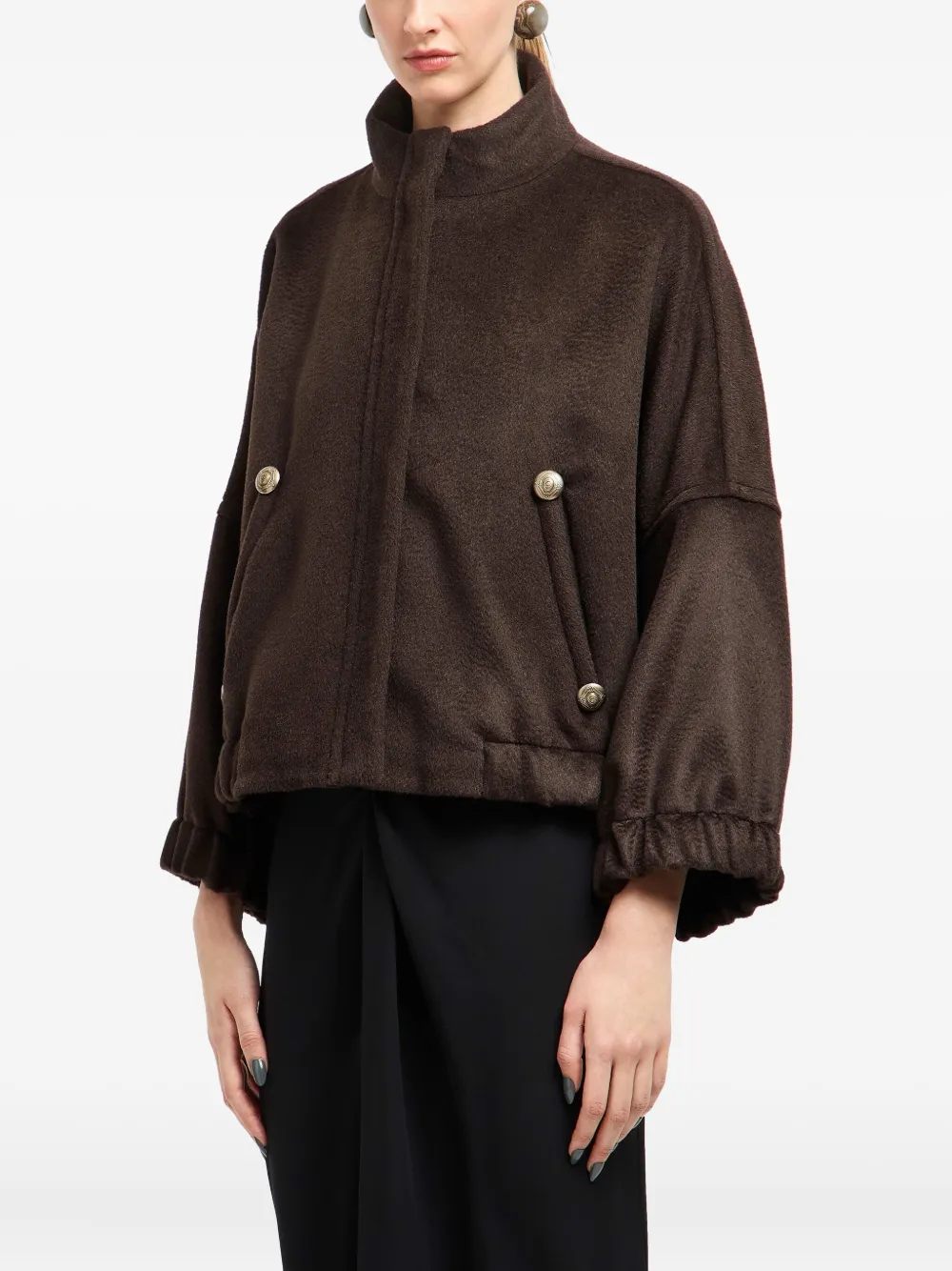 Giorgio Armani high-neck jacket Bruin
