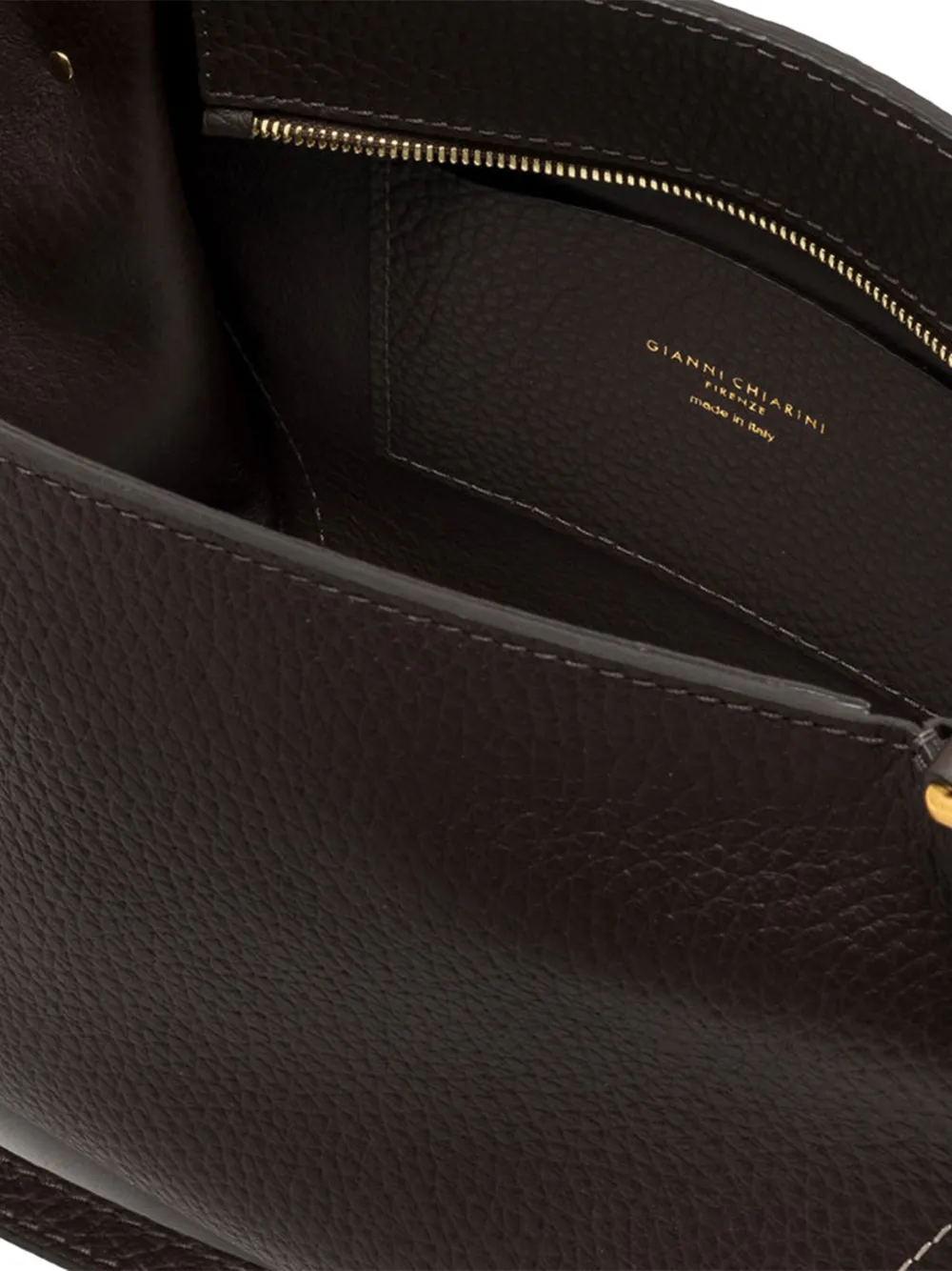 GIANNI CHIARINI Bloom leather shoulder bag Zwart