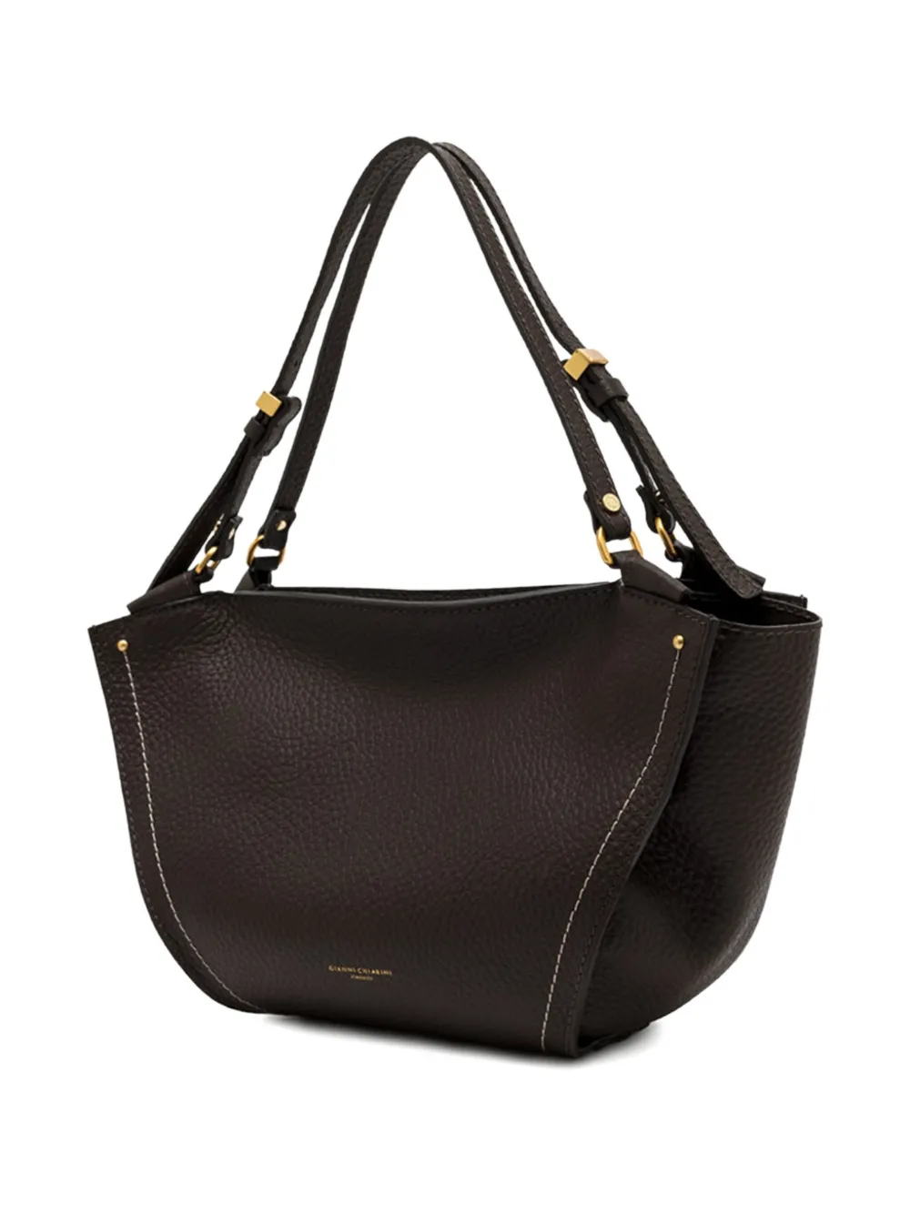 GIANNI CHIARINI Bloom leather shoulder bag Zwart