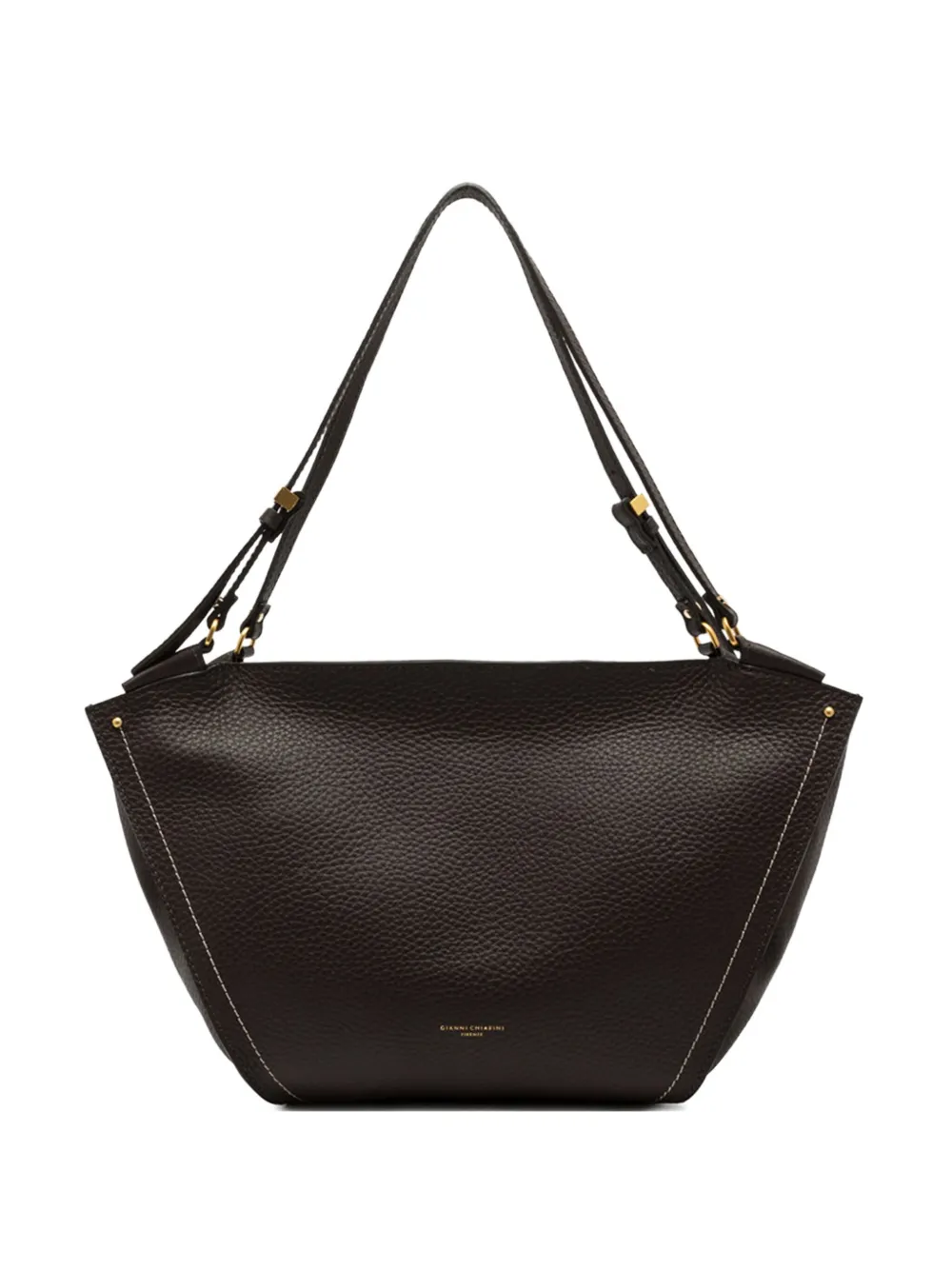 GIANNI CHIARINI Bloom leather shoulder bag Zwart