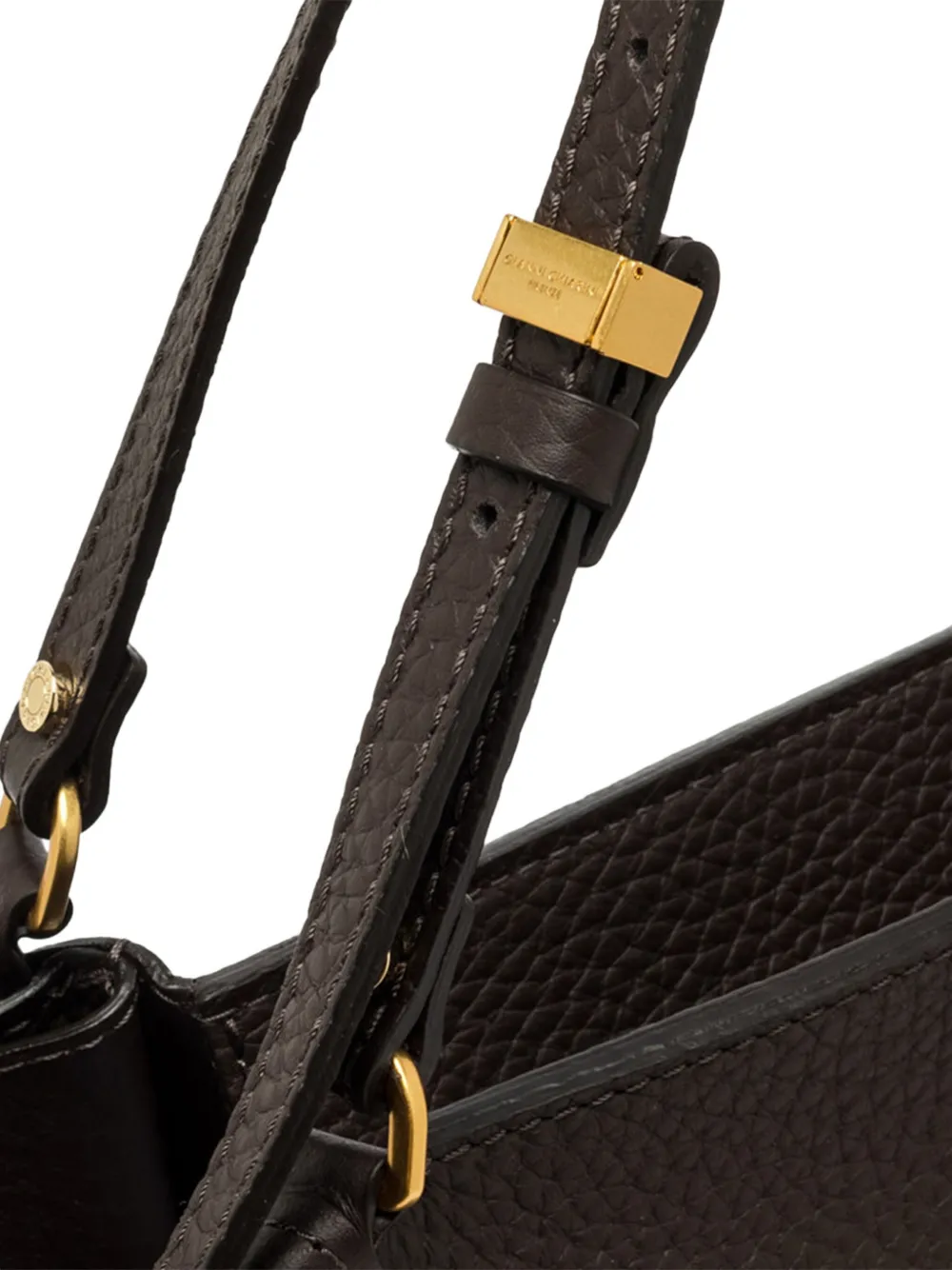 GIANNI CHIARINI Leren schoudertas Zwart