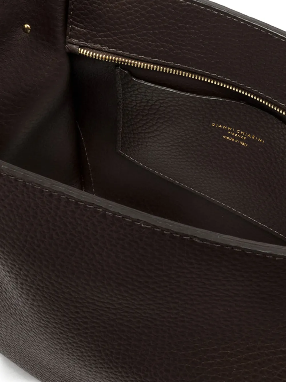 GIANNI CHIARINI Leren schoudertas Zwart