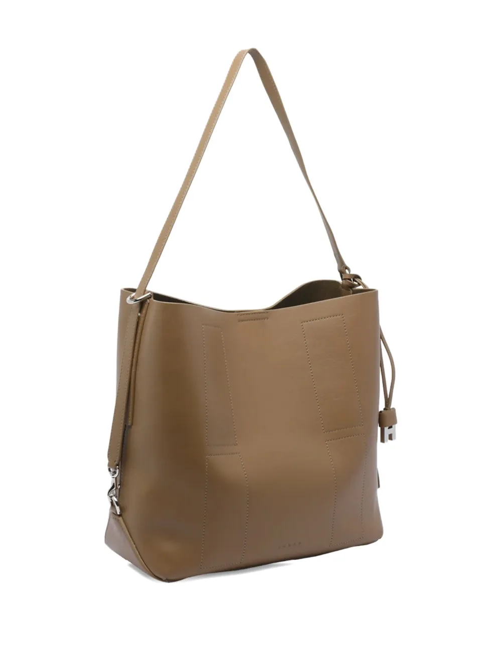 Hogan Hocket leather shoulder bag Bruin