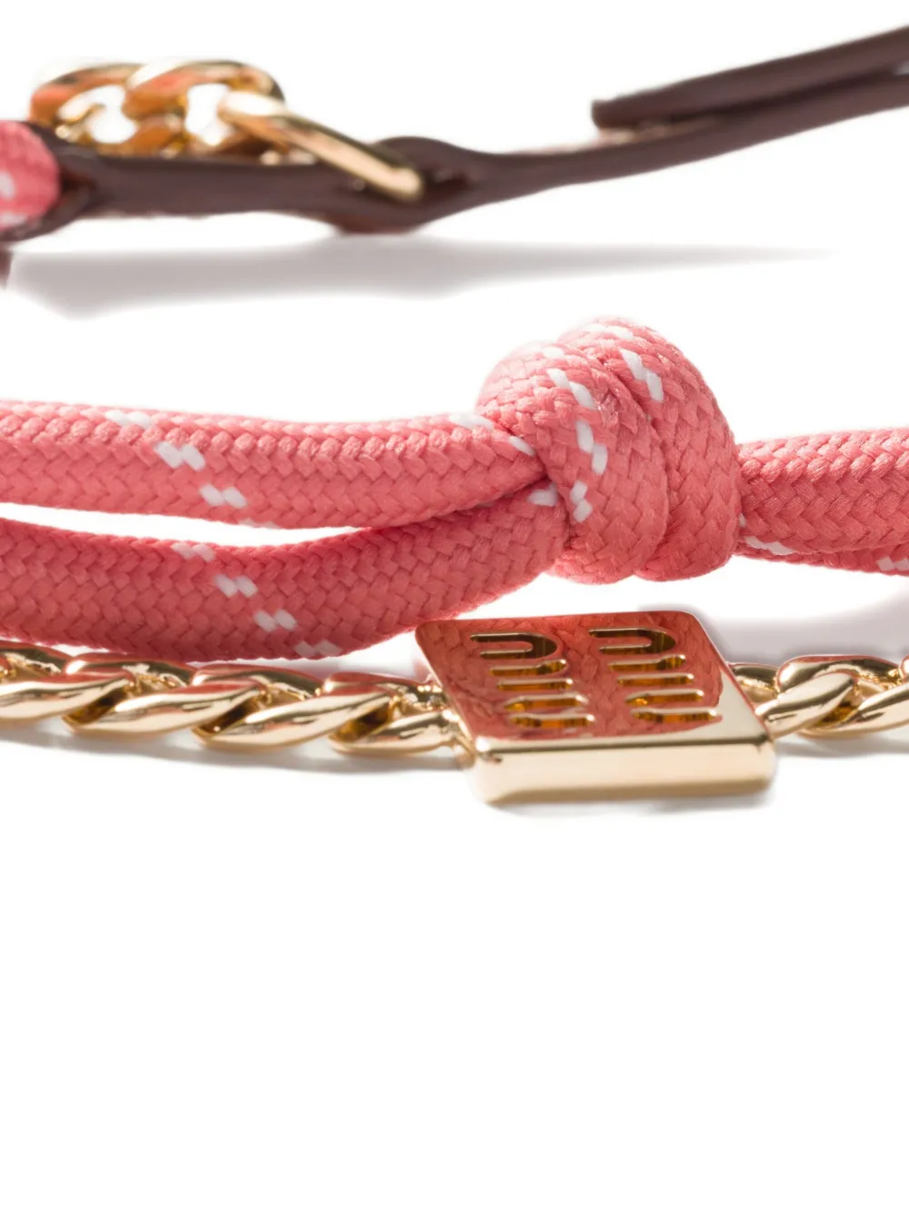 Miu Geknoopte sleutelhanger Bruin