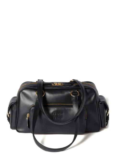 Miu Miu Pocket embossed-logo bag