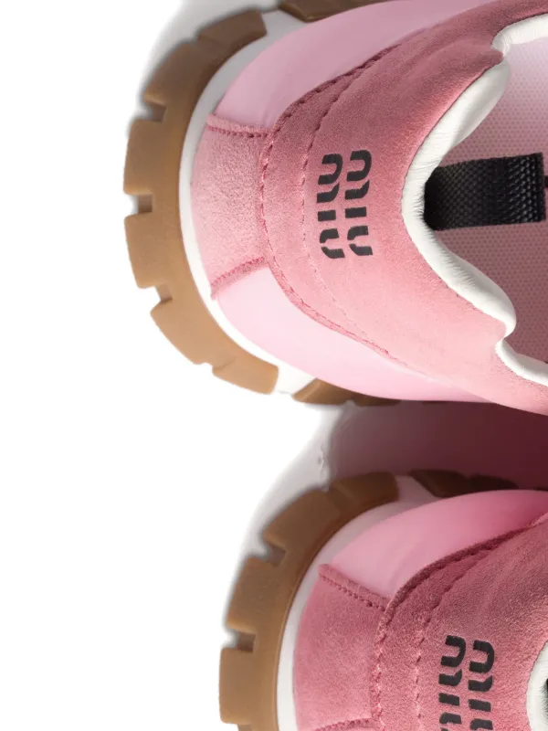 Miu Miu Tyre スニーカー | ピンク | FARFETCH JP