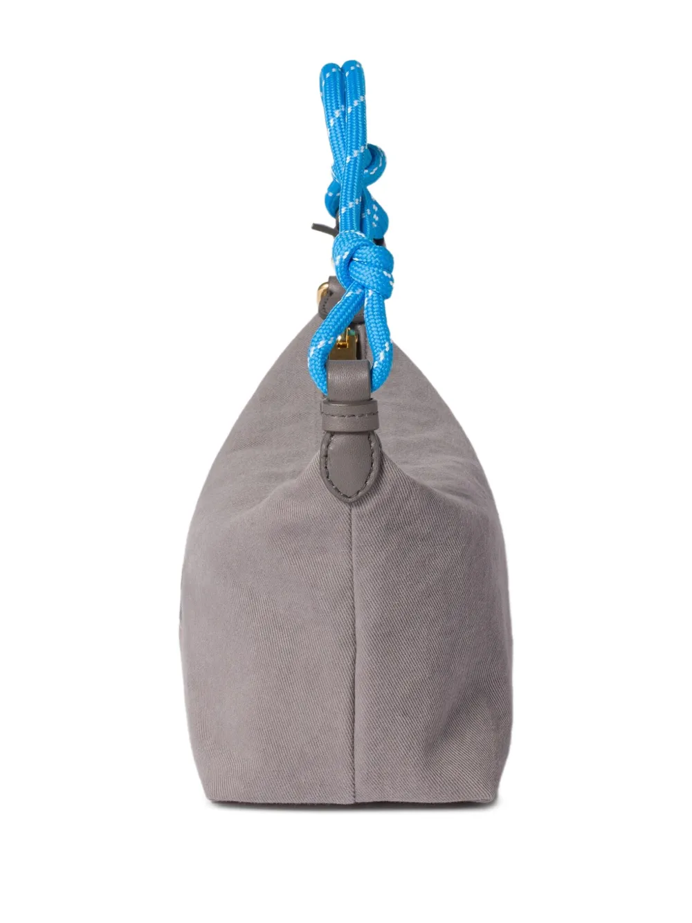 Miu Miu Gabardine Rope-handle Mini Bag In Gray