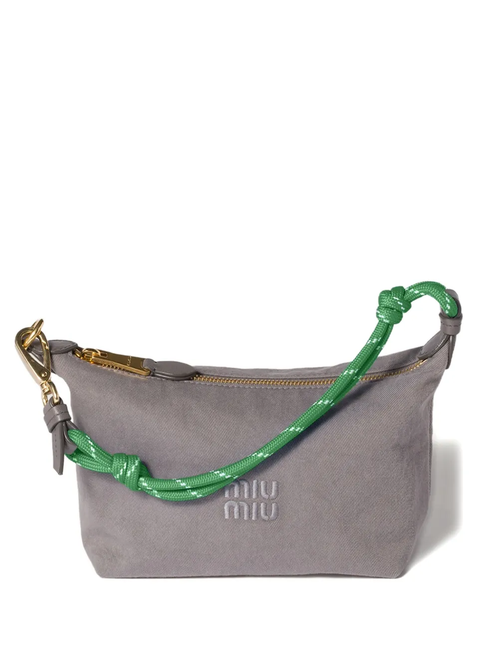 Miu Miu Gabardine rope-handle mini bag | Grey | Image 1