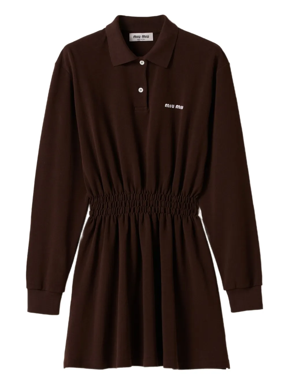 Miu Miu Cotton Piqué Mini-dress