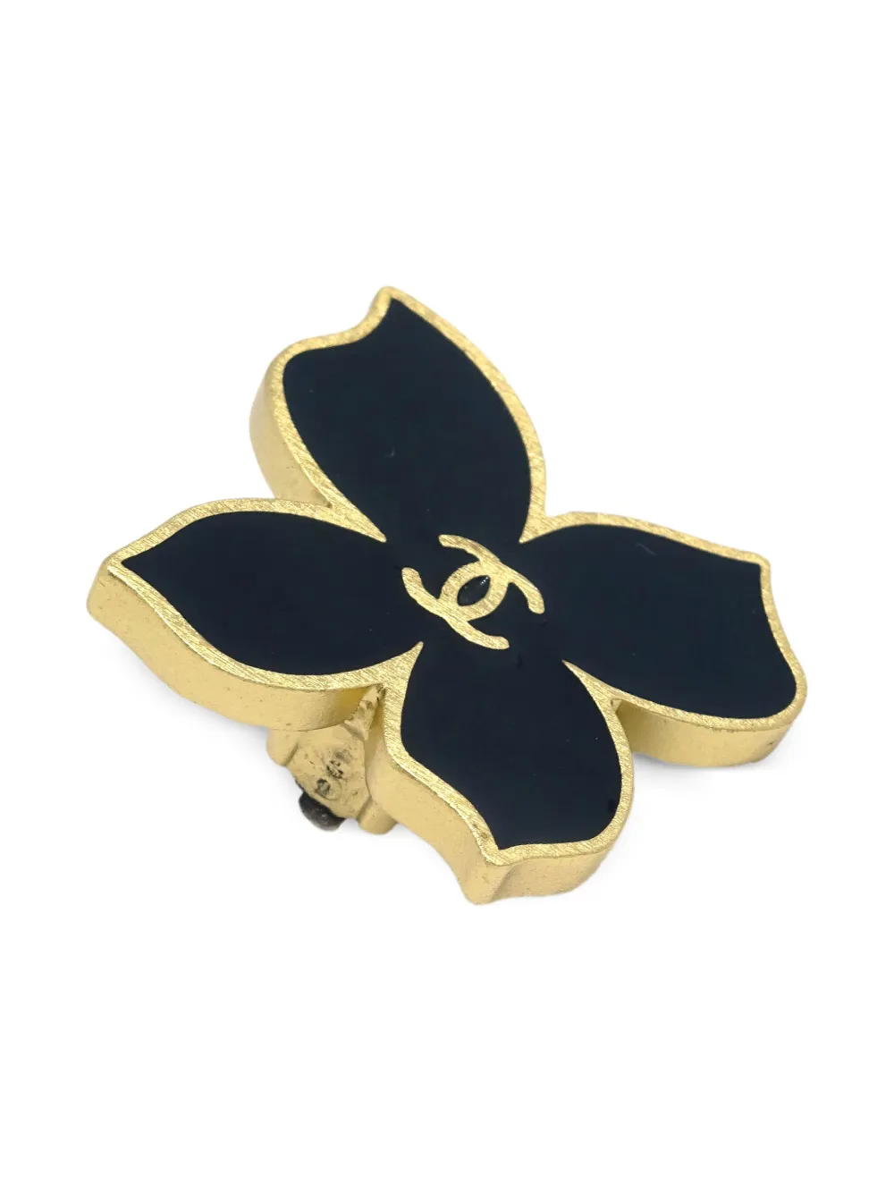 CHANEL Pre-Owned 2002 floral clip-on earrings | Image 2
