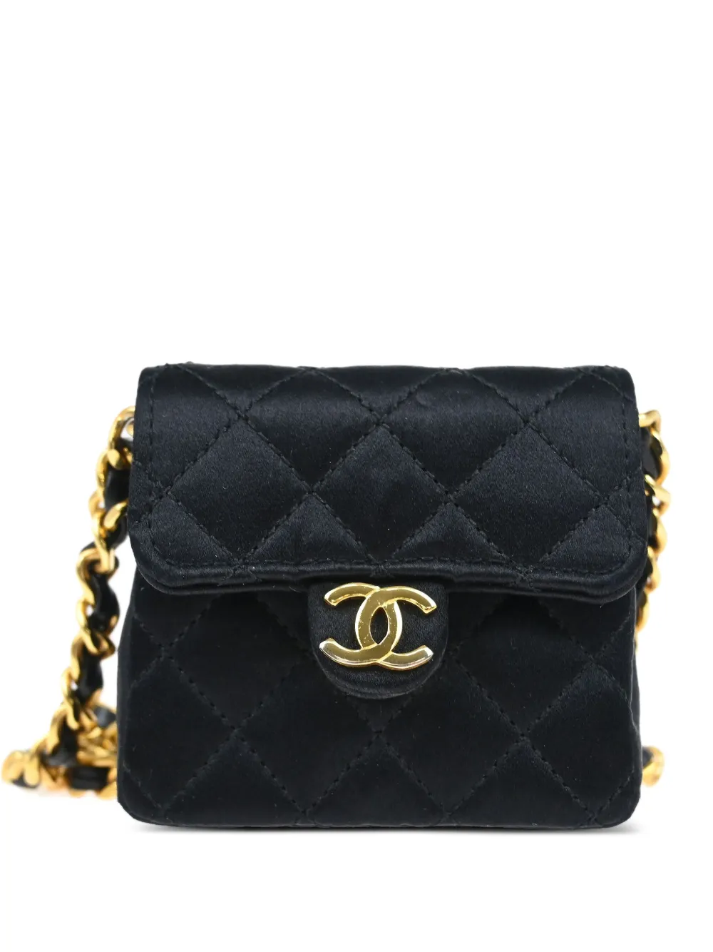 CHANEL Pre-Owned 1990s クラシック フラップ ショルダーバッグ - ブラック CHANEL Pre-Owned 1990s クラシック フラップ ショルダーバッグ - ブラック